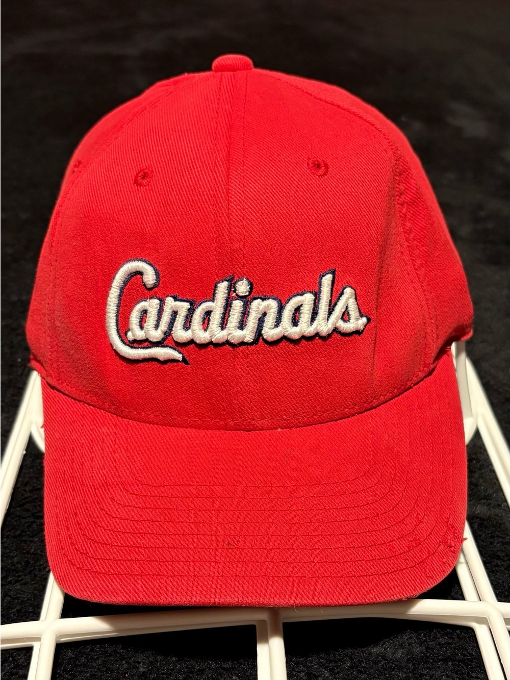 St. Louis Cardinals x Nike Team Swoosh Fit script red fitted hat universal fit